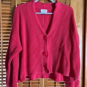 Universal Thread Vibrant Red Women's Cardigan